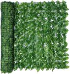 REOVE Artificial Ivy Privacy Fence, Green Plastic Leaf Fence Panels Artificial Leaf Screen Hedge Privacy Fence Roll Wall Landscaping for Outdoor Decor, Garden