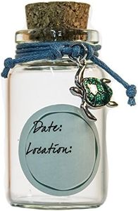 (Sea Turtle) - 5.1cm Bracelet and Beach Sand Keepsake Jar (Sea Turtle)