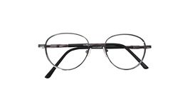 N Specs Bifocal Glasses Distance Zero Near +1.00 to +3.00 Reading Glasses For Men Women, Metal Oval Shape Medium Size Full Frame With Unbrekable Anti Reflected Fibre Glasses (+2.00, Grey)