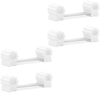 Navaris Set 4x Fermo Fermaporta Gommato - Blocca Porta/Finestra per Pavimento Davanzale - Ferma Porte in Gomma - Salvamuro Antisbattimento Maniglia