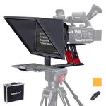 DF DIGITALFOTO Destview TP150 Teleprompter - Professional 15-Inch All-Metal Liftable Teleprompter for DSLR/Camcorder/Webcam Wide Angle Video Shooting