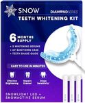 SNOW Diamond Wired Whitening Kit - Sensitive Teeth Whitening Kit - Whitens & Repairs Teeth - 6 Months of Whitening Treatment - Gentle & Enamel Safe - Blue