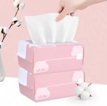 Disposable Face Towel Face Cloths for Washing Soft Cotton Dry Wipes Facial Cloths Towelettes for Washing and Drying, 100 Count Facial Tissue for Cleansing, Skincare and Makeup Remover(2 Pack)