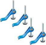 POWERTEC 71502 Aluminum Cam Clamp for Woodworking, 5/16”-18 Threaded Insert - 4PK