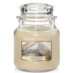 Yankee Candle Scented Candle, Warm Cashmere Medium Jar Candle, Burn Time: Up to 75 Hours