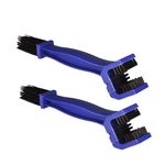 AUTOGUYS Universal Motorcycle/Cycle Chain Cleaner Brush for Bikes (Blue) [**Pack of 2**]