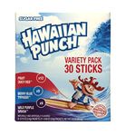 Hawiian Punch Powdered Drink Singles Variety Pack- Fruit Juicy Red, Berry Blue Typhoon, Wild Purple Smash (30 Sticks)