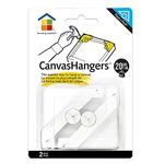 Under the Roof Decorating 5-100200 15 lb Place&Push Canvas Hangers, White