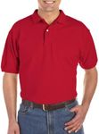 HARBOR BAY by DXL Men's Big and Tall Piqué Polo Shirt Red 2XL