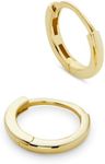 Ana Luisa Gold Huggie Hoop Earrings - Versatile, Easy-To-Stack & Delicate Gold Hoops for Women - Hypoallergenic, Water-Resistant & Tarnish-Free - Stylish Gold Hoops - Women's Gift Ideas (10K Gold - Solid, Mini)