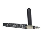 Submarine Personalised 3019 World Map Metal Fountain Pen, Ideal for Travel Enthusiasts and Writers, Comes with 2 Cartridges and a Converter