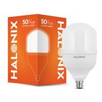 Halonix 50W B22D LED Cool White led Bulb, Pack of 1, High watt led Bulb