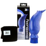 Boot Buddy 3.0 Shoe & Boot Cleaner Brush with Towel (Blue) - Shoe Cleaning Kit - Cleans & Removes Mud & Dirt from Football, Rugby Boots, Hiking & Walking Shoes, Sports & Golf Shoes in Minutesâ€¦