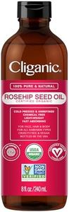 Cliganic Organic Rosehip Seed Oil for Face, 100% Pure | Natural Cold Pressed Unrefined Non-GMO | Carrier Oil for Skin, Hair & Nails