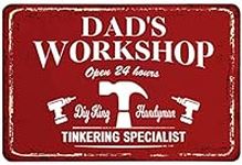 Dad‘s Workshop Metal Sign Farmhouse