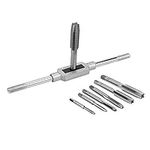 8pcs M3-M12 Tap Wrench Drill Set Hand Tapping Tools Metric Screw Thread Tap Twist Drill Bit Wrench Set