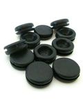 6mm Rubber Grommets - Rubber Hole Plug Fits 1.6-2.3mm Thick Panel - Flush Plug - Black Rubber Grommet Without Hole - Panel Plug (50)