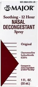 MAJOR Nasal Decongestant Pump Mist Spray 12hr Oxymetazoline HCL 0.05% 30ml (12)