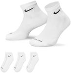 Nike Mens DRI FIT 3 Pair Quarter/An