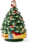 Spode Christmas Tree Figural Napkin Holder, Holiday Organizer for Dining Table, Kitchen - Beautiful Ceramic Storage & Festive Table Accessory - Christmas Celebrations & Home Decoration