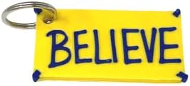 Coach Lasso 'Believe' Motivational Keychain - Perfect for Fans of The New Hit Show, Believe, 2" x 1"