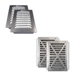 Container Modification World™ - Big Air Louvered Gable Vent - Product Line (BigAir45 WITH SCREEN 2PK)