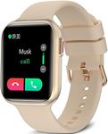 BRIBEJAT BT8 Smart Watch for Women (Dial/Answer Call) 1.7'' 2.5D Screen Fitness Tracker wtih Pedometer SpO2/HR/Sleep Monitor Compatible with iPhone Samsung HUAWEI Android Phone, Starlight