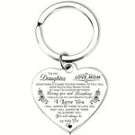 Inspirational Birthday Gifts Keychain Encouragement Personalized Keychain for Daughter Son from Mom Dad… (From Mother)