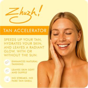 Zhuzh! Tan Accelerator 200ml – Fast-Acting Natural Tan Enhancer for Sun & Sunbed