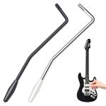 Guitar Tremolo Arm,2 Pcs Whammy Bar,Electric Guitar Parts,Thread Tremolo Arm,Guitar Tremolo Bar,Guitar Trem Bar,Guitar Vibrato Arm,Tremolo Stick for Electric Guitar Replacement White And Black