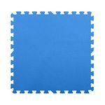 IncStores 1/2 Inch Thick Exercise Foam Flooring Tiles | High-Density Interlocking Foam Tiles for Portable Floor Protection in Your Home Gym, Playroom, and More | Blue, 12 Tiles