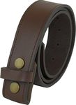 Real Leather Press Stud Belt 40mm w