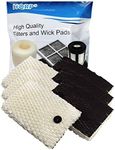 HQRP 6-Pack Wick Filter Compatible with Bionaire BCM7900 BCM7931 BCM7932 BCM7933 BCM7934 BCM7913, Sunbeam SCM2300, SCM2400 Series Humidifiers, Part SW2002 SW2002-CN Replacement