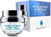 Hyaluronic & Retinol Anti Aging Moisturizing Day Cream - Hydrates & Rejuvenates Skin | Restores Skin Tone | Reduces Appearance Of Wrinkles and Fine Lines - 50mL