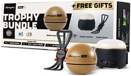 Deeper Trophy Bundle Castable and Portable Gps Fish Finder for Kayaks Boats on Shore Ice Fishing Carp Fishing Wireless Fishfinder Smart Sonar Power Bank Lamp LED Smartphone Mount