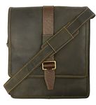 (Oil Brown) - Visconti 16159 Zoltan Medium Messenger Bag in Oiled Leather (Oil Brown)