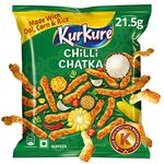 Kurkure Namkeen Chilli Chatka Pouch, 21.5 g