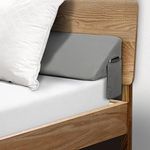 Cushore Queen (60"x10"x6") XL Bed Wedge Pillow for Headboard, Mattress Wedge Gap Filler(0"-7"), Sleep & Reading Pillow Between Your Headboard and Mattress (Queen, Gray)