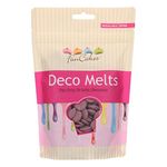 FunCakes Deco Melts Purple - Dip, Drip, Drizzle and Decorate Melt in The Microwave and Pour in Every Shape Make Candy, Drip Cakes, Lollipops and Decorate Cakes, Cookies and Cupcakes AZO Free 250 g