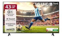 LG 108 cm (43 Inches) UR7500 AI Series 4K Ultra HD (3840 x 2160) Smart webOS LED TV 43UR7500PSC