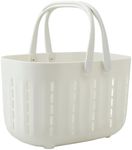 Amosfun Bathroom Basket Plastic Baskets with Handles Small Plastic Baskets Organizer Small Baskets Dresser Basket Plastic Baskets for Classroom Storage Container Handle Baskets