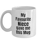 Uncle and Auntie gifts, Mothers day, Uncle mug, Aunt mug, coffee cup birthday best, Christmas presents, fathers day mug for uncle - My favourite niece gave me this mug - MG0073