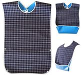 HASTHIP® Adult Bibs,Adult The Eldly Bib Adult Washable Dining Bibs for Elderly Blue