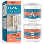 Bath Repair Kit White 140g, Bath Enamel Repair Kit with Super Adhesion, Bathtub Repair Kit for Tub Tile Ceramic Toilet Shower for Scratch, Holes, Cracks - by Oycevila