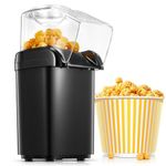 Popcorn Maker, Popcorn Machine with Hot Air Circulation, 1200W Popcorn Popper, Homemade Fresh Popcorn, 3 Minute Quick Popping, Includes Measuring Cup