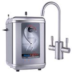 Ready Hot RH-200-F560-BN Stainless Steel Hot Water Dispenser System, Includes Brushed Nickel Dual Lever Faucet