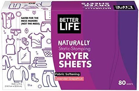 Better Life Dryer Sheets, Lavender Grapefruit, 80 Count, 2422