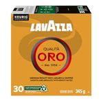 Lavazza Qualità Oro Medium Roast K-Cup Coffee Pods, 30 Count For Keurig Coffee Makers