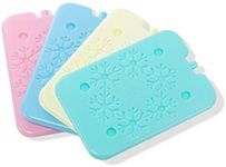 BLUE ELE Macaron-Colored Ice Pack for Lunch Box and Cooler, BPA Free, Reusable and Long Lasting, Slim and Lightweight Design for Kids, Set of 4, Fun & Colorful, BE01 Macaron-Colored