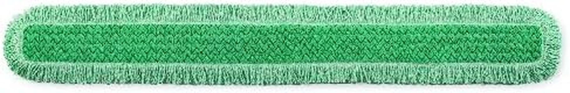 Rubbermaid Commercial Products HYGEN 60 inch Microfiber Dust Pad with Fringe, Green, For Janitorial/Professional Cleaners and Heavy-Duty industrial Cleaning/Dusting/Sweeping